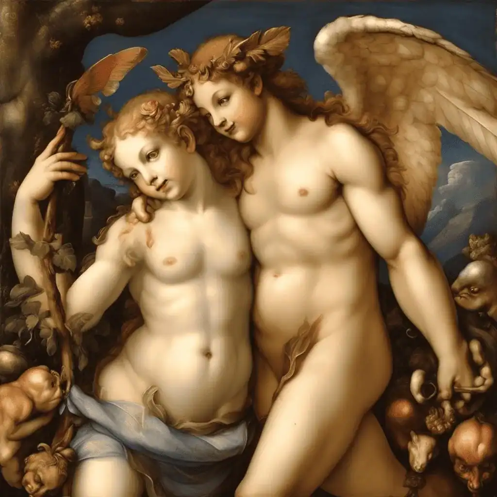 Venus, Cupido and Satyr – Agnolo Bronzino